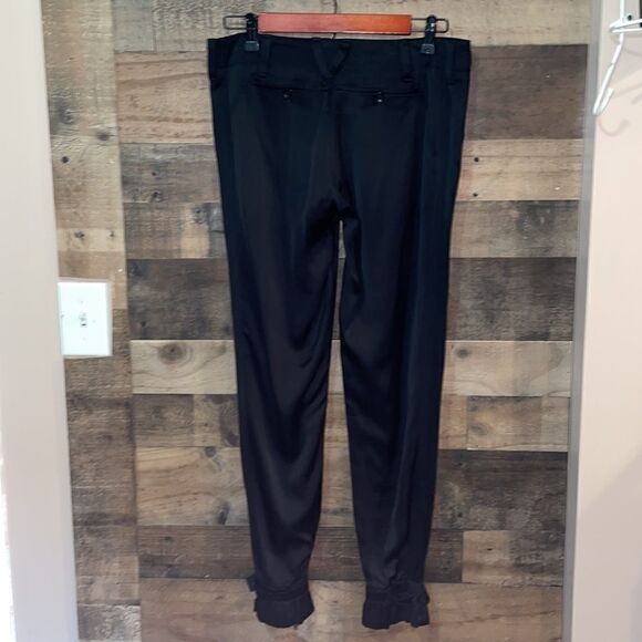 Vince Black Vicose Rayon Button Cuff Jogger Pants - Picture 6 of 8